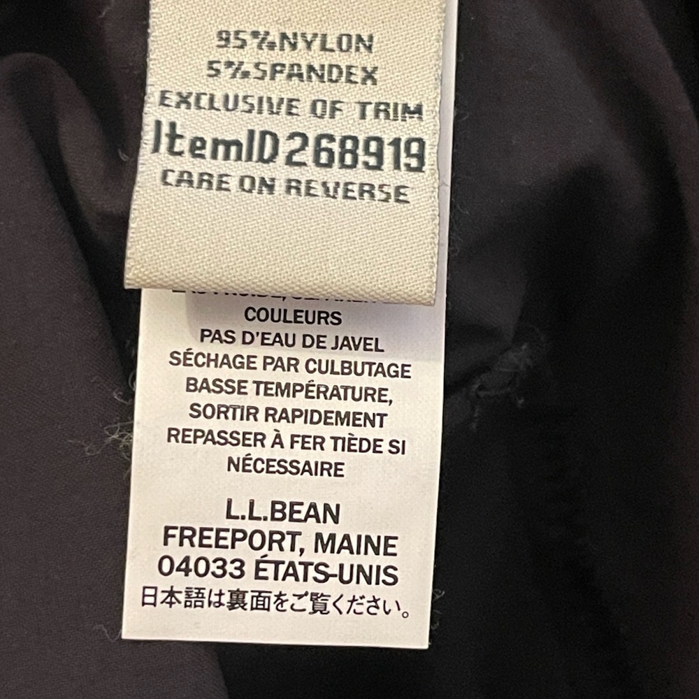 NWT LL Bean Water Repellant Comfort Fit Trail Straight Leg Pants - Picture 15 of 16